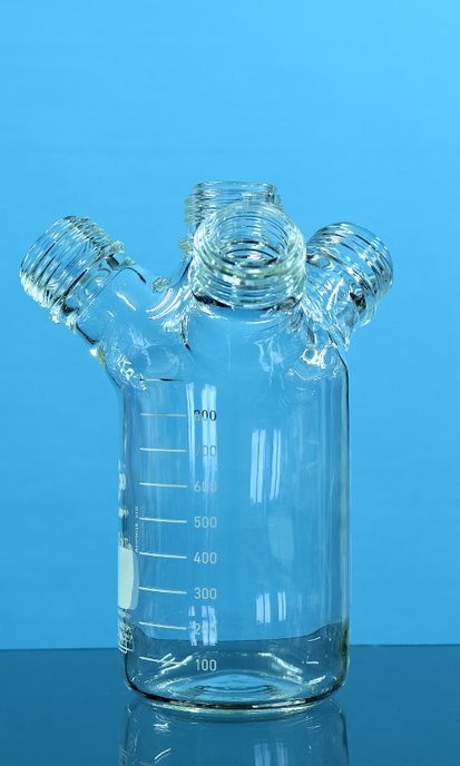 Multi-neck HPLC bottle